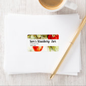  aardbei - gepersonaliseerd jam etiket (Insitu)