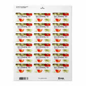  aardbei - gepersonaliseerd jam etiket (Full Sheet)