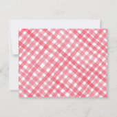 Aardbei gepersonaliseerde briefpapier - rood fruit notitiekaartje (Achterkant)