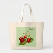 Aardbei, gepersonaliseerde Canvas tas (Voorkant)
