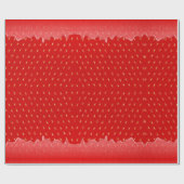 Aardbei getextureerde achtergrond Vloeibaar fruit  Cadeaupapier (Vlak)