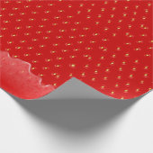 Aardbei getextureerde achtergrond Vloeibaar fruit  Cadeaupapier (Hoek)