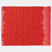 Aardbei getextureerde achtergrond Vloeibaar fruit  Fleece Deken (Voorkant (Horizontaal))