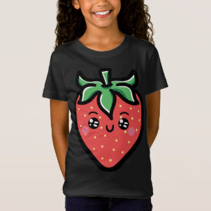 Aardbei Gezicht Berry Fruitarian Aardbeien Frui T-shirt