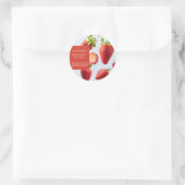 Aardbei GezichtsMasker Label (Tas)