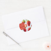 Aardbei GezichtsMasker Label (Envelop)