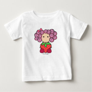 Aardbei Girl Baby Long Slapes T-shirt