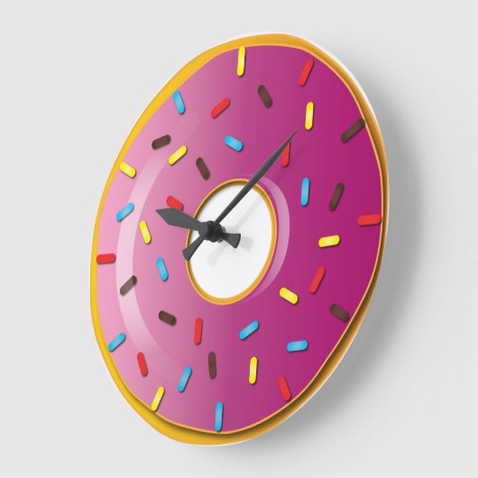 Aardbei Glazed Doughnut Grote Klok (Hoek)