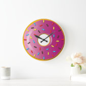 Aardbei Glazed Doughnut Grote Klok (Huis)