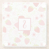 Aardbei Glazen Onderzetter (Achterkant)