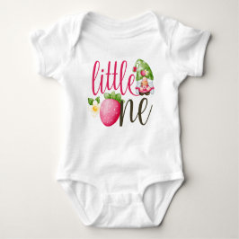 Aardbei Gnome Garden Baby Girl's 1e verjaardag Romper