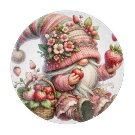 Aardbei Gnome Glas Snijplank