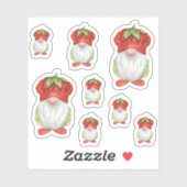 Aardbei Gnome Sticker (Vel)