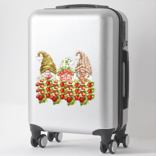 Aardbei Gnomes a Field of Strawberries 14 x 14 inc Sticker