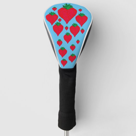 Aardbei golfheadcover (Voorkant)