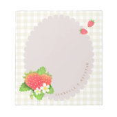 Aardbei Gray Play Notitieblok (Voorkant)