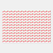 Aardbei Greenery Waterverf Birthday Inpakpapier Vel (Voorkant 2)