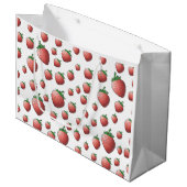 Aardbei Groot Cadeauzakje (Voorkant Gekanteld)