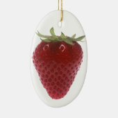 Aardbei groot rood keramisch ornament (Rechts)