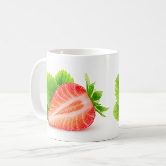 Aardbei half koffiemok (Voorkant links)