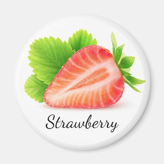 Aardbei half magneet (Voorkant)