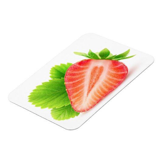 Aardbei half magneet (Linkerzijde)