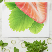 Aardbei half theedoek (Gevouwen)