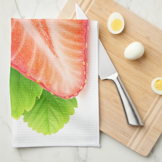 Aardbei half theedoek (Quarter Fold)