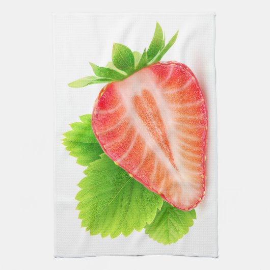 Aardbei half theedoek (Verticaal)