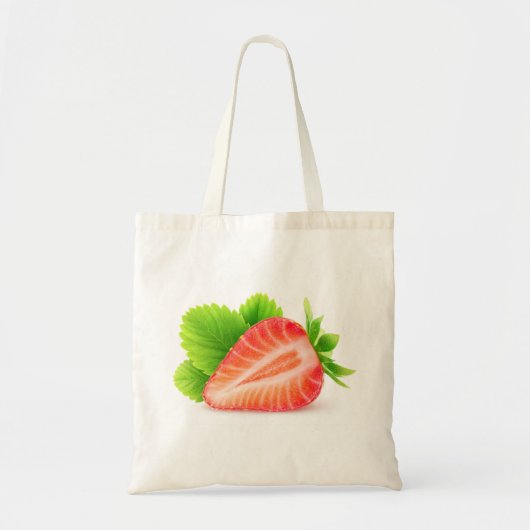 Aardbei half tote bag (Voorkant)