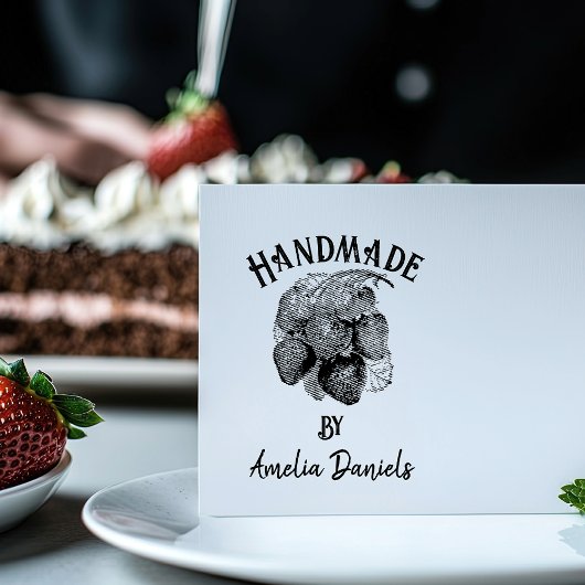  Aardbei Handgemaakt door Rubber Stamp Zelfinktende Stempel