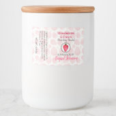 Aardbei Handgemaakte zelfgemaakte zeep | Scrub-lab Voedselcontainer Etiket (Voorkant)