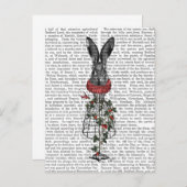 Aardbei Hare Briefkaart (Voorkant / Achterkant)