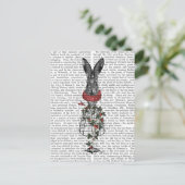 Aardbei Hare Briefkaart (Staand voorkant)