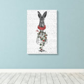 Aardbei Hare Canvas Afdruk (Insitu (Houten vloer))