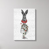 Aardbei Hare Canvas Afdruk (Voorkant)