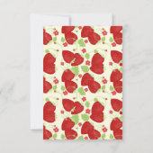 Aardbei Hartelijk dank Bedankkaart (Achterkant)