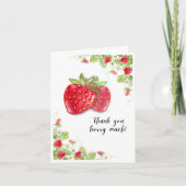 Aardbei Hartelijk dank, Berry Much Kaart (Voorkant)