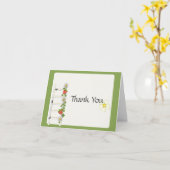 aardbei Hartelijk dank Kaart (Gele Bloem)