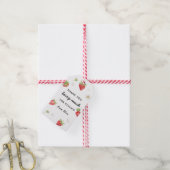 Aardbei Hartelijk Dank Voor Al Die Bessen Cadeaulabel (Met Touw)