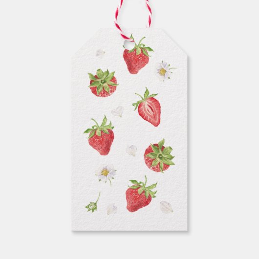 Aardbei Hartelijk dank voor Berry Cadeaulabel (Achterkant)