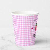 Aardbei Harthday Meisroze Gecontroleerd Papieren Bekers (Rechts)