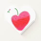 Aardbei hartvormig notitieboek (Achterkant)