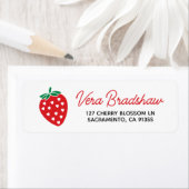 Aardbei Hearts Berry Sweet Address Label (Insitu)