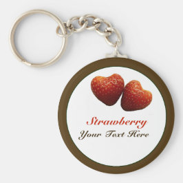 Aardbei Hearts Sleutelhanger