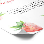 Aardbei - hoe groot is mama's buik spel poster (Hoek)