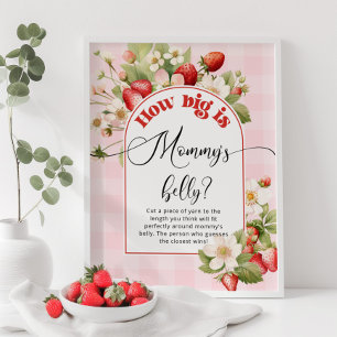 Aardbei hoe groot is mama's buik spel poster