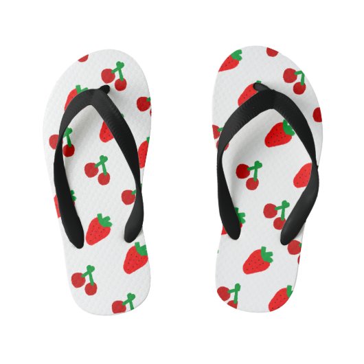 Aardbei houdt van Teenslippers van kersen (Voetbed)