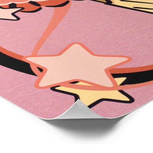 Aardbei Ice Cream Poster (Hoek)