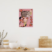 Aardbei Ice Cream Poster (Keuken)